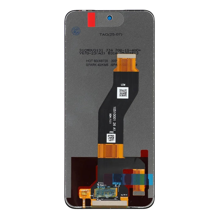 For Infinix Hot 60i 4G X6728 X6728B Grade C LCD Screen and Digitizer Assembly Replacement Part (Without Logo) - 2