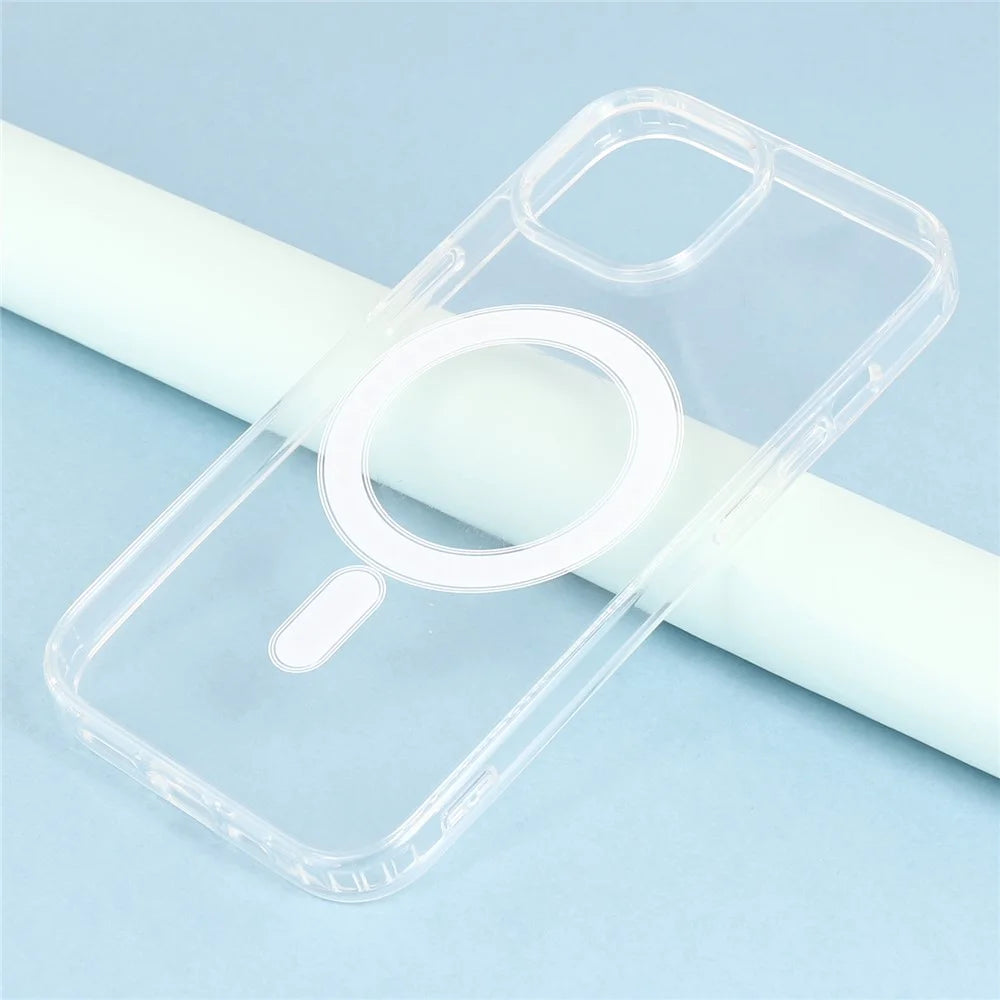 For iPhone 11 Case Compatible with MagSafe TPU + Acrylic Clear Phone Cover - 7