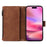 For iPhone 17 Case Zipper Wallet Multiple Card Slots Leather Phone Cover with Wrist Strap - Brown - 2