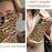 For iPhone 17 Case Leopard Print PU Leather Coated PC + TPU Electroplating Phone Cover - 5