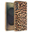For Samsung Galaxy A15 5G Case Leopard Print PU Leather Coated PC + TPU Electroplating Phone Cover - 1