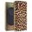For Samsung Galaxy A34 5G Case Leopard Print PU Leather Coated PC + TPU Electroplating Phone Cover - 1