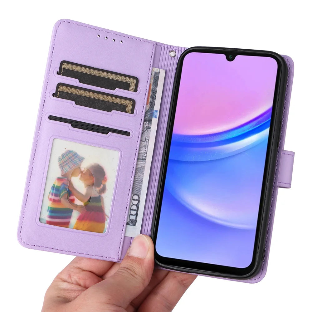 BETOPNICE For Samsung Galaxy A18 5G / A18 4G / A17 5G / A17 4G Magnetic Case  Detachable PU Leather Phone Cover with Strap - Purple - 7