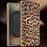 For Samsung Galaxy A54 5G Case Leopard Print PU Leather Coated PC + TPU Electroplating Phone Cover - 2
