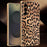 For Samsung Galaxy A56 5G Case Leopard Print PU Leather Coated PC + TPU Electroplating Phone Cover - 2