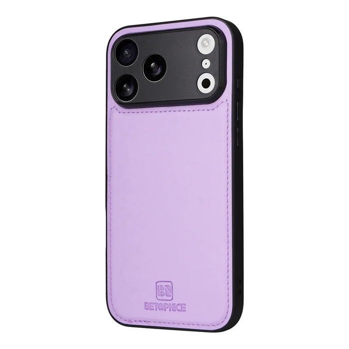 BETOPNICE For iPhone 18 Pro Max / 17 Pro Max Magnetic Case  Detachable PU Leather Phone Cover with Strap - Purple - 4