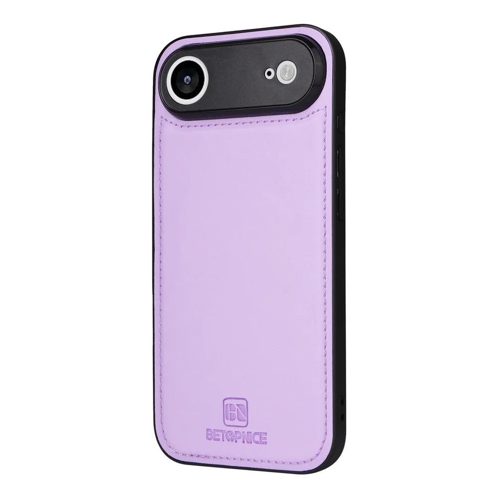 BETOPNICE For iPhone Air Magnetic Case  Detachable PU Leather Phone Cover with Strap - Purple - 4