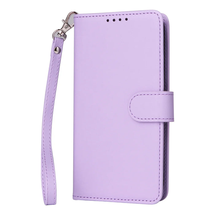 BETOPNICE For iPhone 17 Magnetic Case  Detachable PU Leather Phone Cover with Strap - Purple - 2
