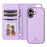 BETOPNICE For iPhone 17 Magnetic Case  Detachable PU Leather Phone Cover with Strap - Purple - 6