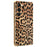For Samsung Galaxy S23 Case Leopard Print PU Leather Coated PC + TPU Electroplating Phone Cover - 1