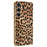 For Samsung Galaxy S25+ Case Leopard Print PU Leather Coated PC + TPU Electroplating Phone Cover - 1