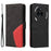 For Nothing Phone (3a) Pro Leather Phone Case Stand Wallet with Bi-colour Splicing Design - Black - 1