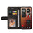 For Nothing Phone (3a) Pro Leather Phone Case Stand Wallet with Bi-colour Splicing Design - Black - 2