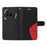 For Nothing Phone (3a) Pro Leather Phone Case Stand Wallet with Bi-colour Splicing Design - Black - 3