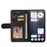 For Nothing Phone (3a) Leather Phone Case Stand Wallet with Bi-colour Splicing Design - Black - 2