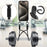 For iPhone 13 Pro Max 6.7 inch Liquid Silicone Case  Phone Back Cover with Card Holder and Short Strap - Black - 4