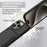 For iPhone 12 Pro Max 6.7 inch Liquid Silicone Case  Phone Back Cover with Card Holder and Short Strap - Black - 7