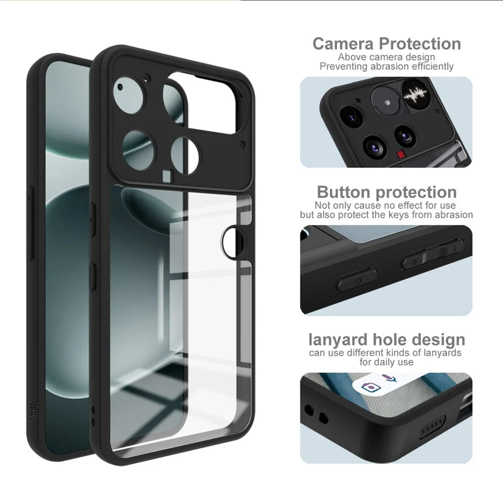 IMAK UX-9A Series For Nothing Phone (3) 5G Case Clear TPU PC Phone Cover Reinforced Corners - 3