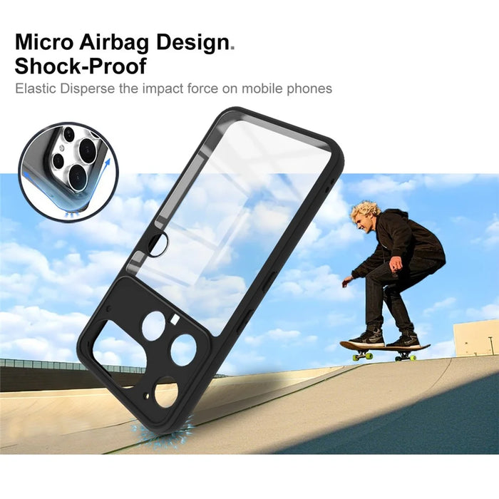 IMAK UX-9A Series For Nothing Phone (3) 5G Case Clear TPU PC Phone Cover Reinforced Corners - 4