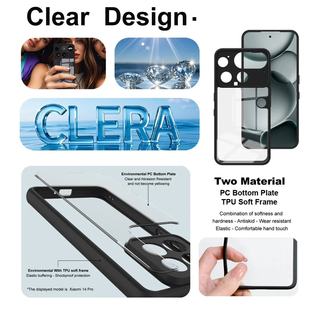 IMAK UX-9A Series For Nothing Phone (3) 5G Case Clear TPU PC Phone Cover Reinforced Corners - 5