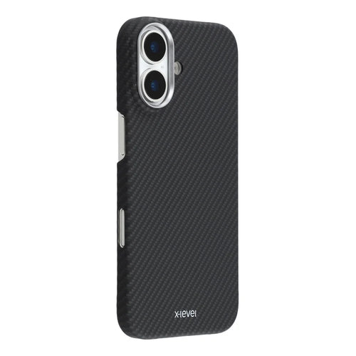 X-LEVEL For iPhone 17 Case Carbon Fiber Texture Hard PC Phone Cover Anti Shock - 1