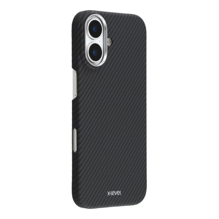 X-LEVEL For iPhone 17 Case Carbon Fiber Texture Hard PC Phone Cover Anti Shock - 1