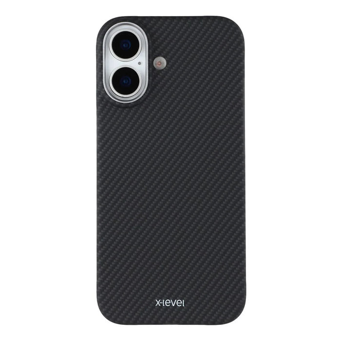 X-LEVEL For iPhone 17 Case Carbon Fiber Texture Hard PC Phone Cover Anti Shock - 3