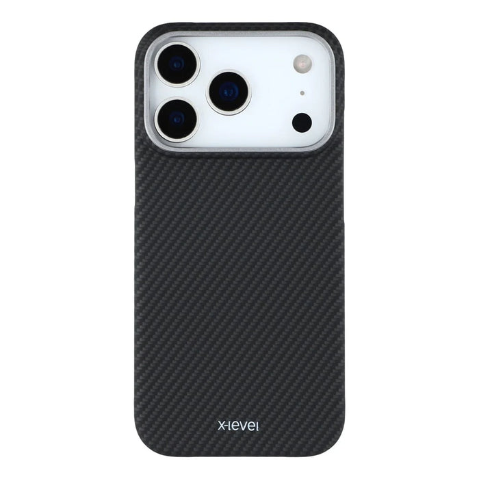 X-LEVEL For iPhone 17 Pro Max Case Carbon Fiber Texture Hard PC Phone Cover Anti Shock - 3