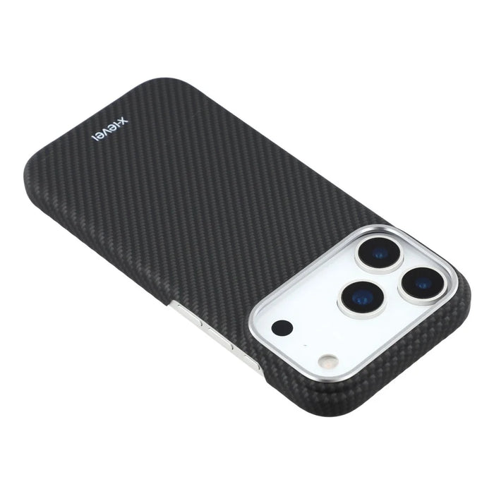 X-LEVEL For iPhone 17 Pro Max Case Carbon Fiber Texture Hard PC Phone Cover Anti Shock - 5
