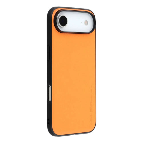 X-LEVEL Bojue-3 Series For iPhone Air Case Leather Coated PC + TPU Phone Back Cover - Orange - 1