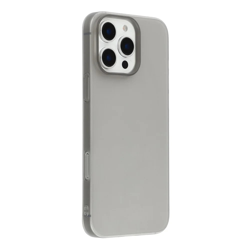 X-LEVEL For iPhone 16 Pro Case Scratch Resistant Slim PC Phone Back Cover - Transparent Black - 1