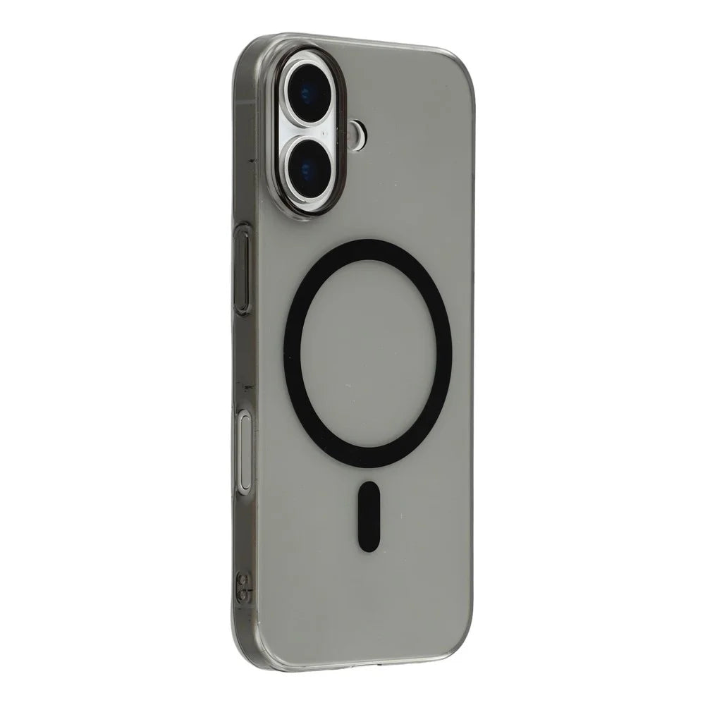X-LEVEL For iPhone 17 Case Compatible with MagSafe Clear Back Slim Hard PC Phone Cover - Transparent Black - 1