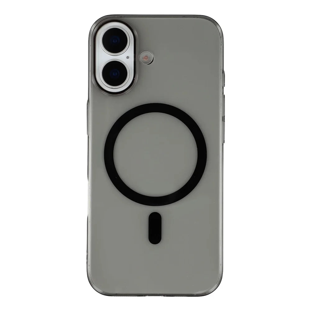X-LEVEL For iPhone 17 Case Compatible with MagSafe Clear Back Slim Hard PC Phone Cover - Transparent Black - 3