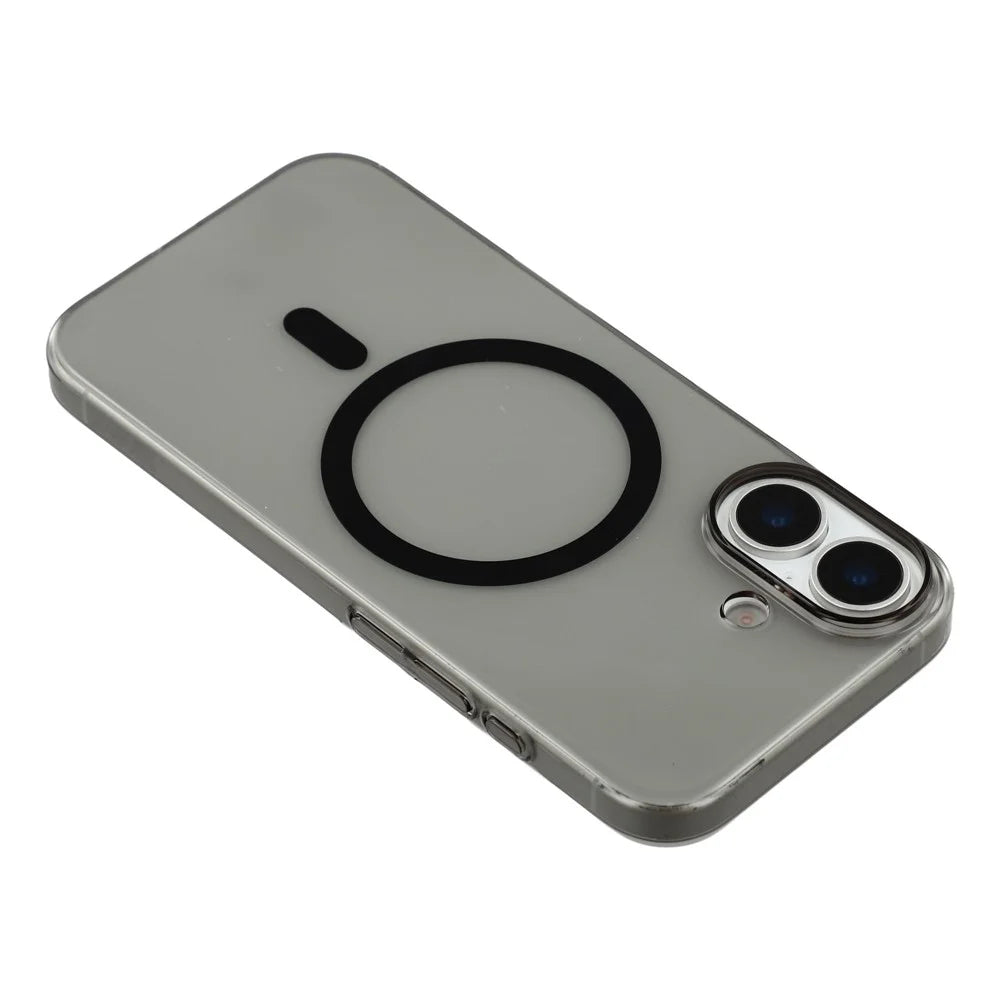 X-LEVEL For iPhone 17 Case Compatible with MagSafe Clear Back Slim Hard PC Phone Cover - Transparent Black - 4