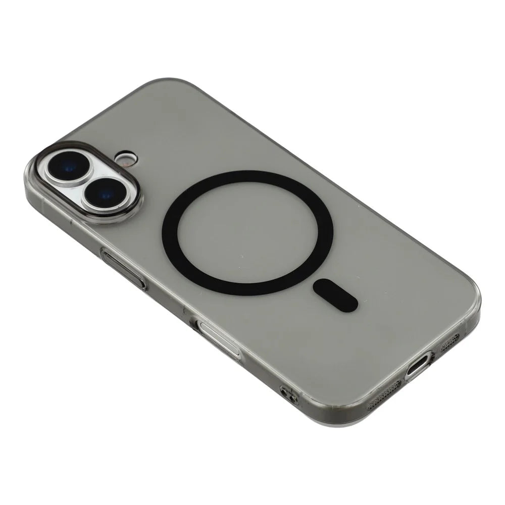 X-LEVEL For iPhone 17 Case Compatible with MagSafe Clear Back Slim Hard PC Phone Cover - Transparent Black - 5