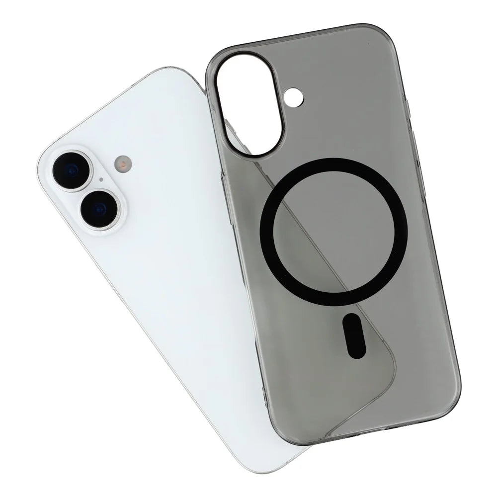 X-LEVEL For iPhone 17 Case Compatible with MagSafe Clear Back Slim Hard PC Phone Cover - Transparent Black - 6