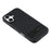 X-LEVEL For iPhone 17 Case Leather Coated PC TPU Phone Back Cover with Metal Kickstand - Black - 5