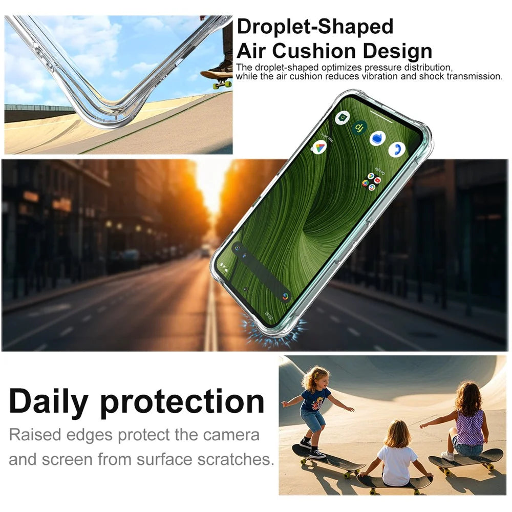 IMAK For Fairphone (Gen. 6) Case TPU Phone Cover Airbag Shockproof Protection - Transparent - 5