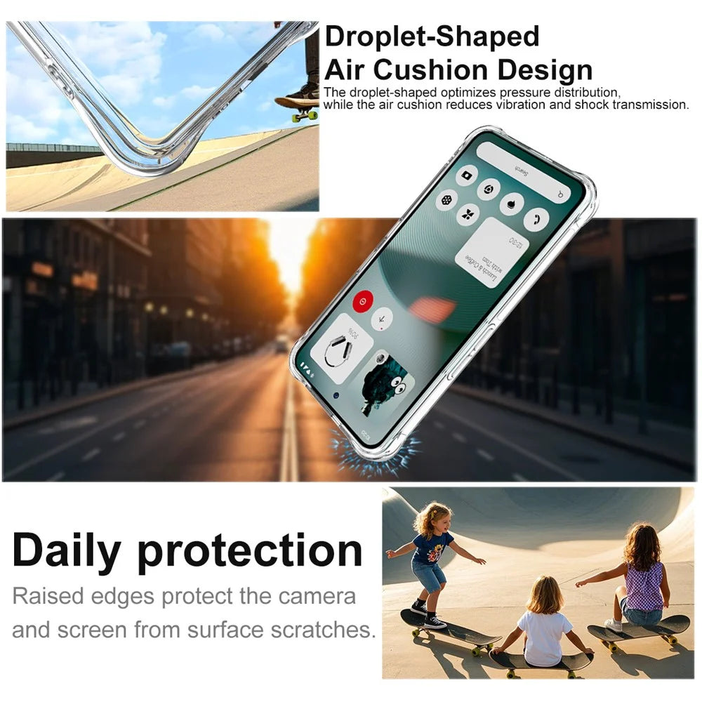 IMAK For Nothing Phone (3) 5G Case TPU Phone Cover Airbag Shockproof Protection - Transparent - 5