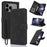 For iPhone 18 Pro Max / 17 Pro Max Case PU Leather Phone Cover with Wallet Stand - Black - 1