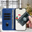For iPhone 17 Wallet Case Christmas Pattern Printing Leather Phone Cover with Lanyard - Gift Box Snowman - 7