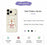 For iPhone 18 Pro Max / 17 Pro Max Case Merry Holiday Bear Pattern Printing Straight Edge TPU Phone Back Cover - Beige - 7