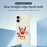 For iPhone 17 Case Happy Time Deer Pattern Printing Straight Edge TPU Phone Back Cover - Beige - 2