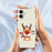 For iPhone 17 Case Happy Time Deer Pattern Printing Straight Edge TPU Phone Back Cover - Beige - 4
