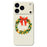 For iPhone 18 Pro / 17 Pro Case Bow Wreath Pattern Printing Straight Edge TPU Phone Back Cover - Beige - 1