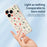 For iPhone 18 Pro / 17 Pro Case Red Grey Socks and Canes Pattern Printing Straight Edge TPU Phone Back Cover - Beige - 3