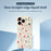 For iPhone 18 Pro Max / 17 Pro Max Case Red Grey Socks and Canes Pattern Printing Straight Edge TPU Phone Back Cover - Beige - 2