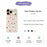 For iPhone 18 Pro Max / 17 Pro Max Case Red Grey Socks and Canes Pattern Printing Straight Edge TPU Phone Back Cover - Beige - 7