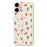 For iPhone 17 Case Red Green Socks and Canes Pattern Printing Straight Edge TPU Phone Back Cover - Beige - 1