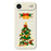 For iPhone Air Case Christmas Tree Bow Pattern Printing Straight Edge TPU Phone Back Cover - Beige - 1